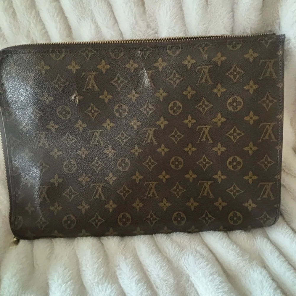 Louis Vuitton Brown Monogram Laptop Bag